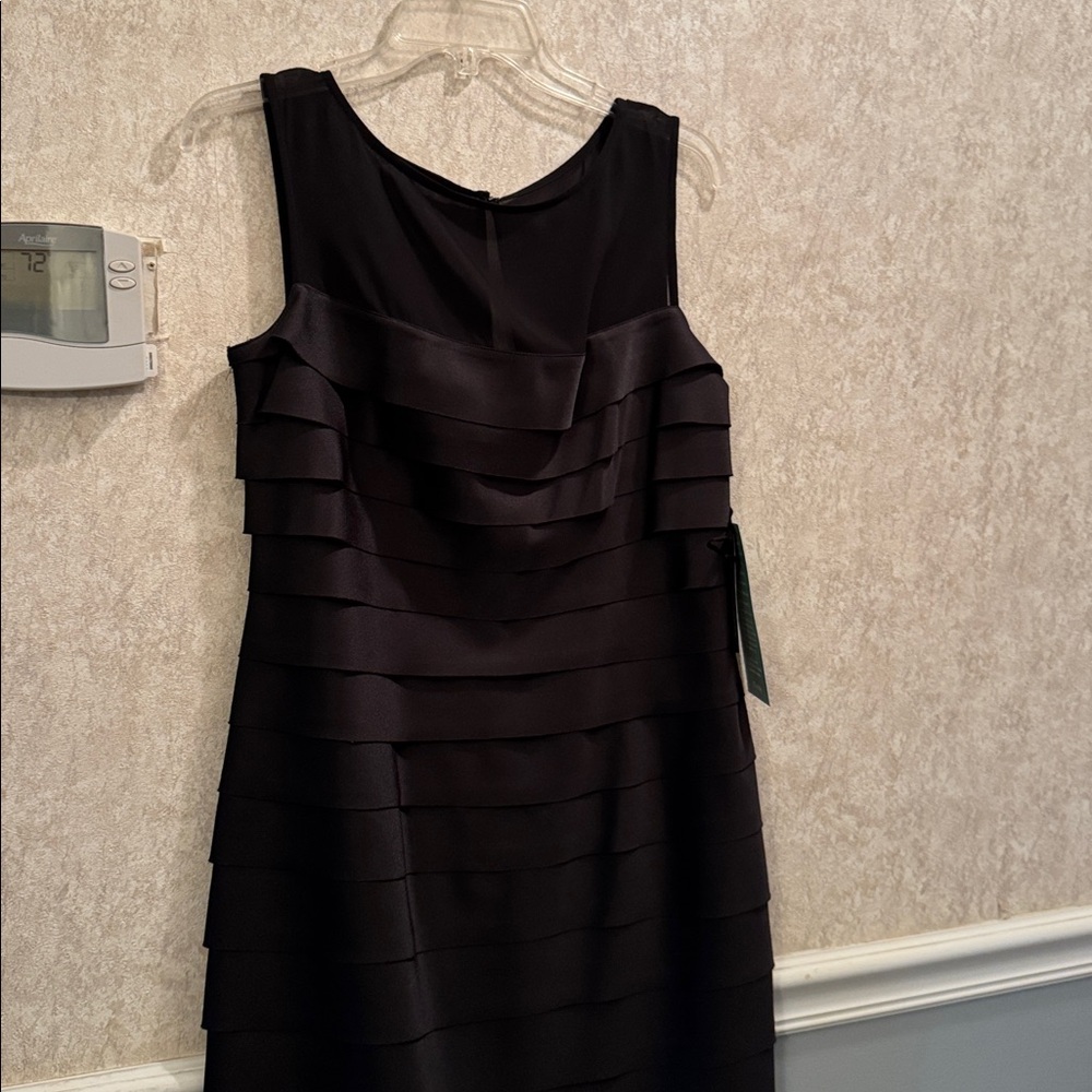 NWT JCPenney Black Layered Dresss - Picture 1 of 16